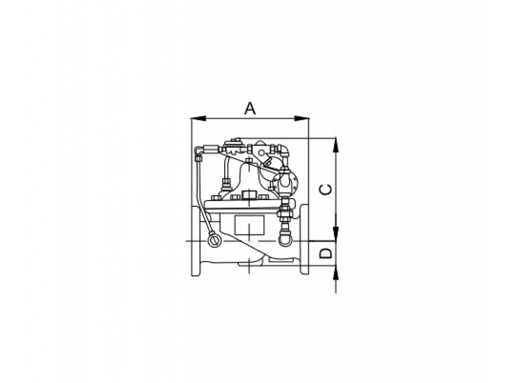 Globe type pressure relief valve U06-200